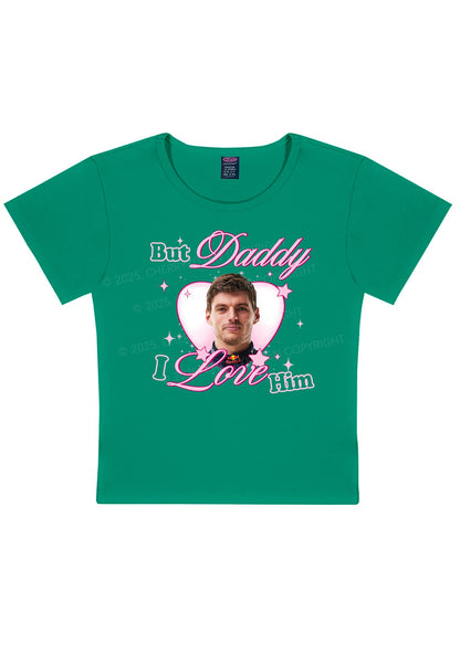 Daddy I Love The Driver Y2K Baby Tee Cherrykitten