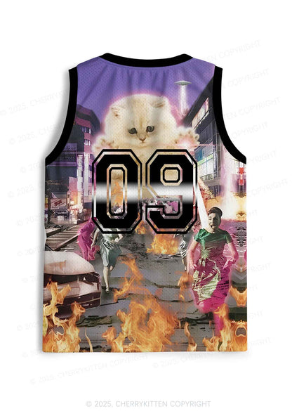 Custom Super Power Kitten Y2K Sport Jersey Tank Cherrykitten