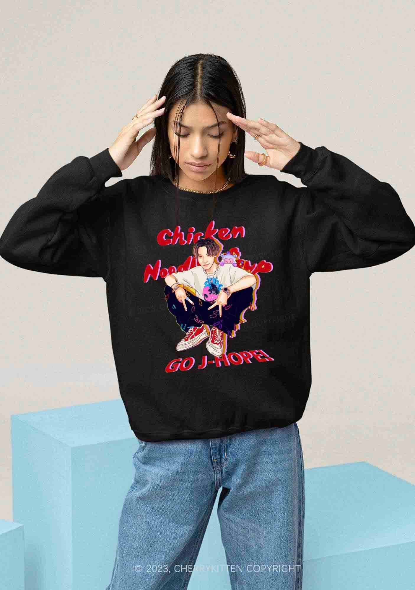 Go JH Kpop Y2K Sweatshirt Cherrykitten