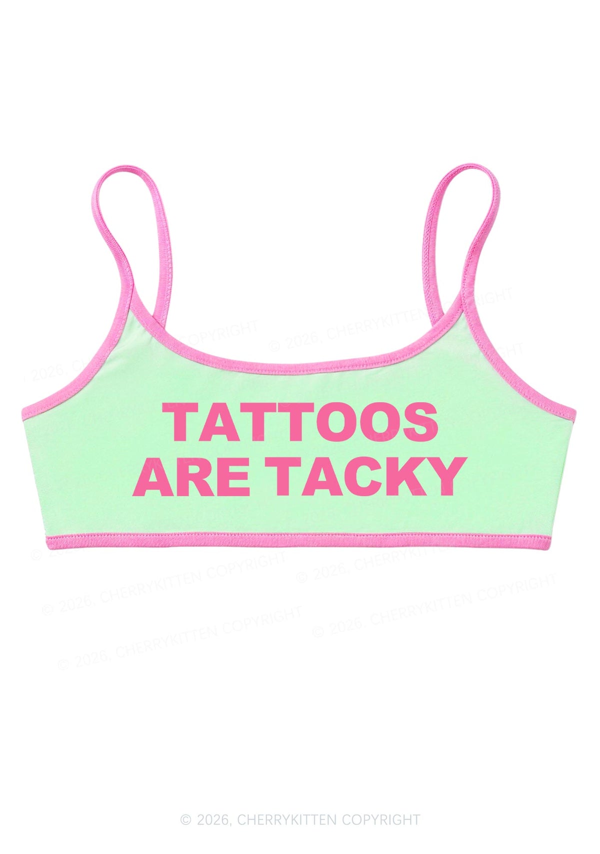 Tattoos Are Tacky Y2K Super Crop Cami Cherrykitten