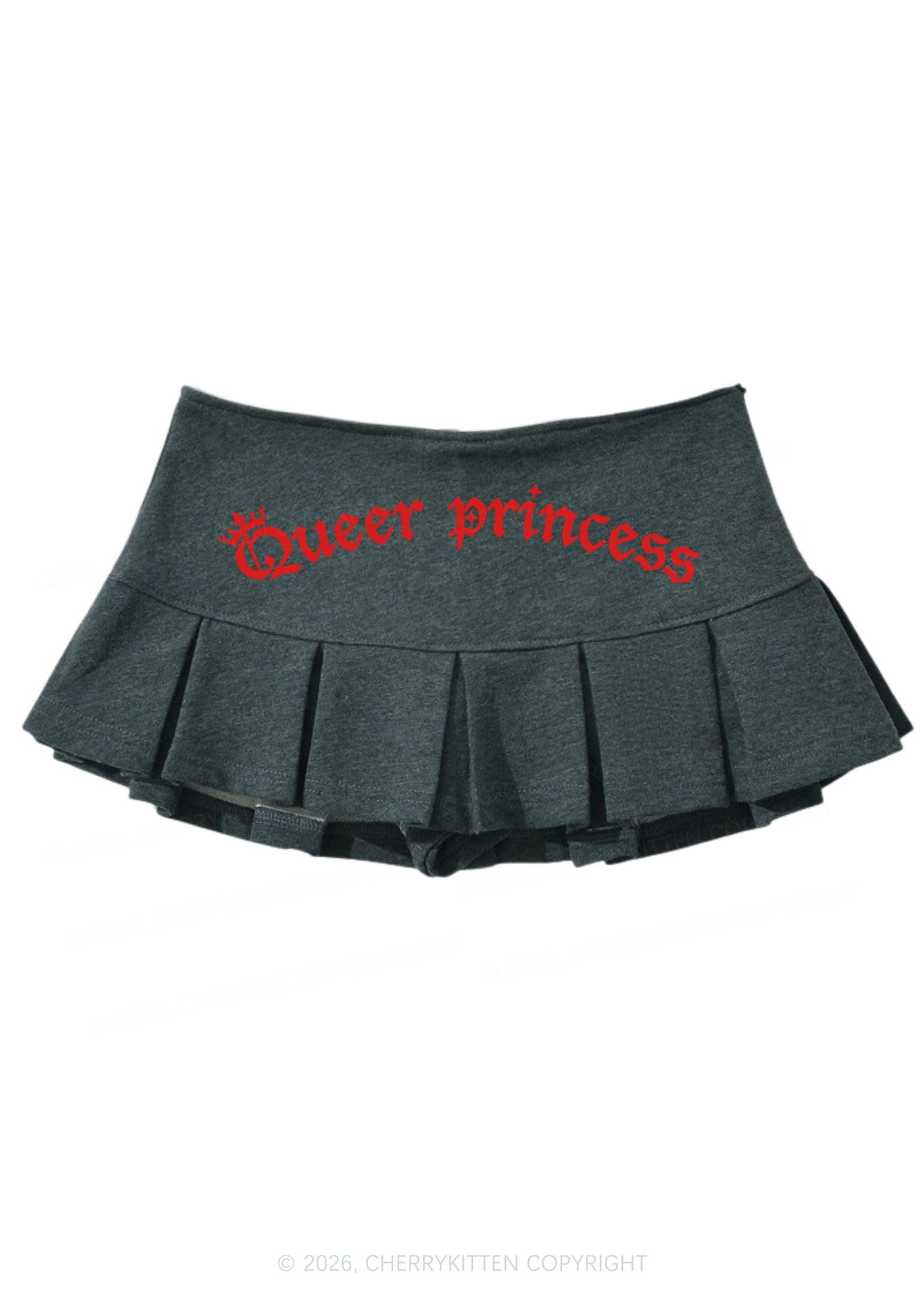 Queer Princess Pride Y2K Mini Pleated Skirts Cherrykitten