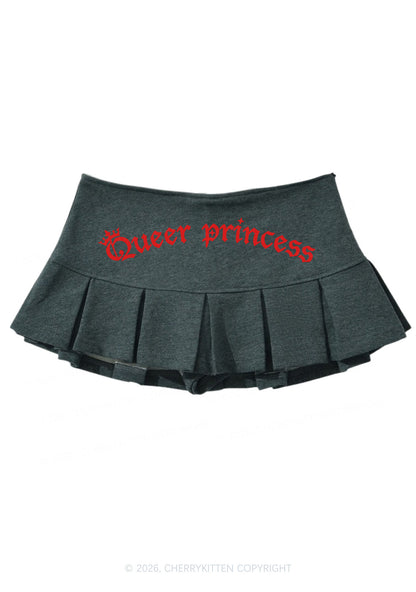 Queer Princess Pride Y2K Mini Pleated Skirts Cherrykitten