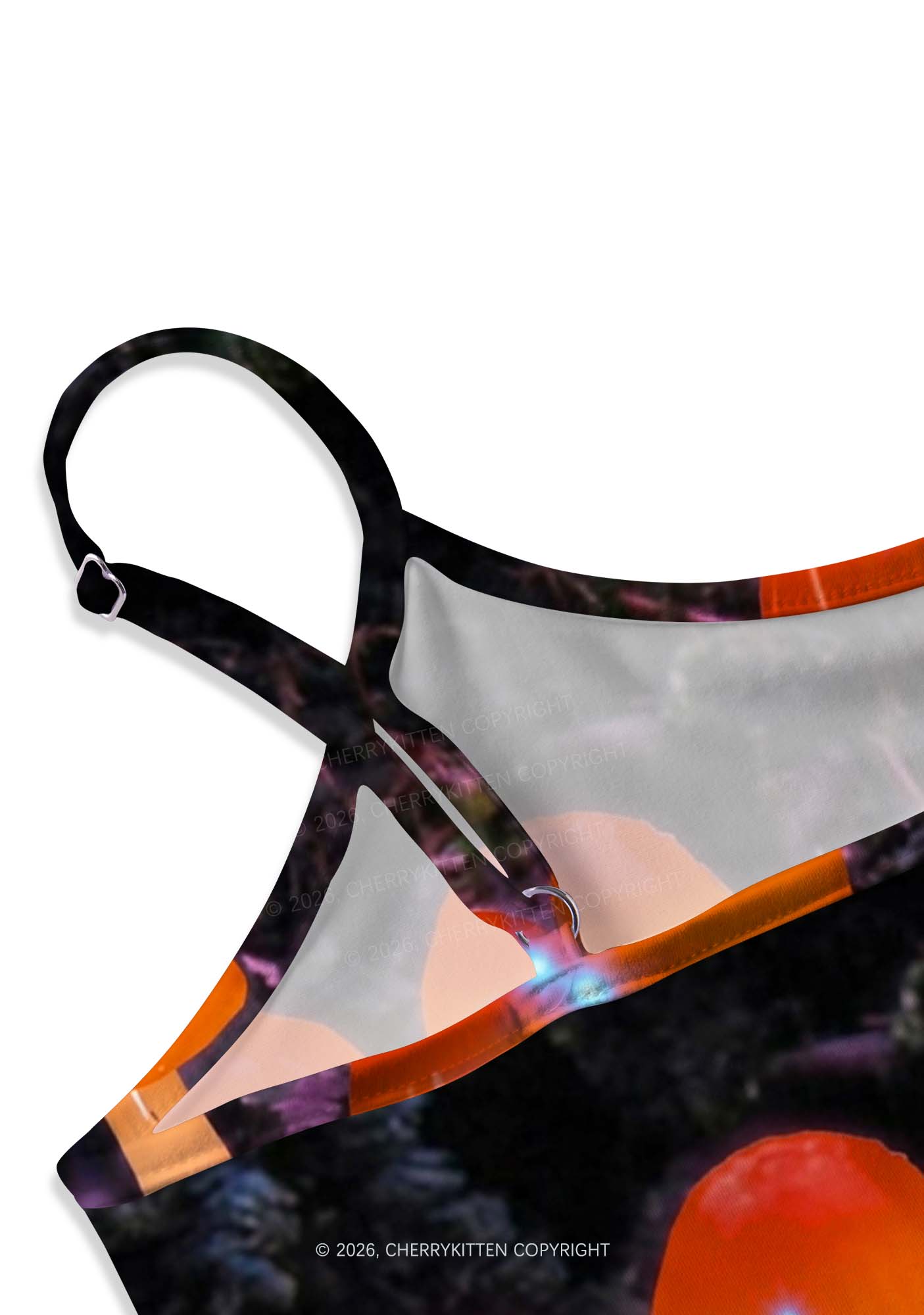 Lesbian Glowing Mushroom Pride Y2K Print Cami Crop Top Cherrykitten