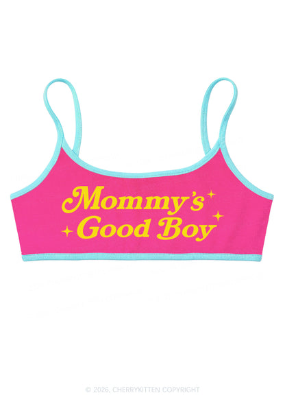 Mommys Good Boy Y2K Super Crop Cami Cherrykitten