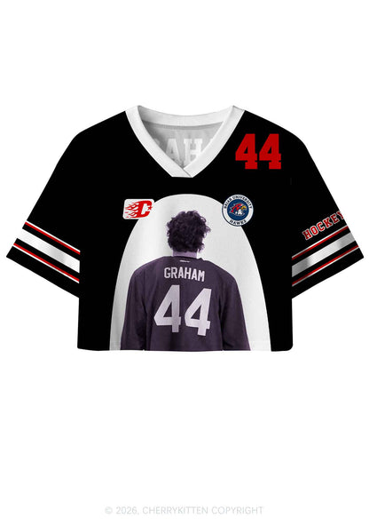 Hockey Player GG Y2K Crop Sport Jersey Shirts Cherrykitten