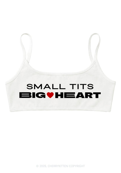 Small Txts Big Heart Y2K Super Crop Cami Cherrykitten