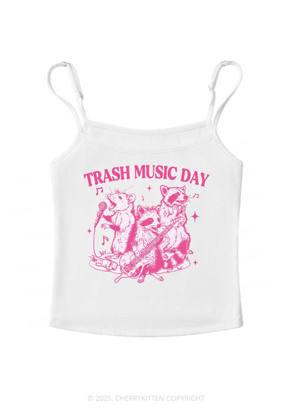 Trash Music Day Y2K Spaghetti Strap Cami Cherrykitten
