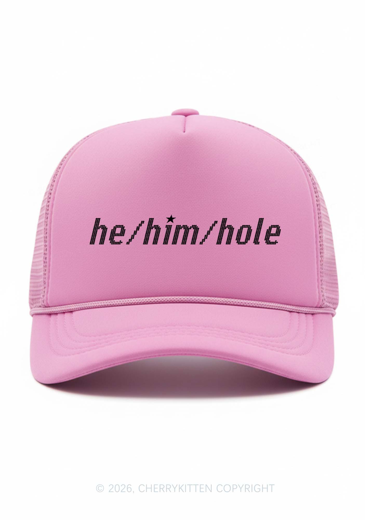 He Him Hole Pride Y2K Trucker Hat Cherrykitten