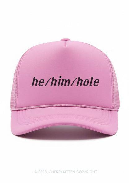 He Him Hole Pride Y2K Trucker Hat Cherrykitten
