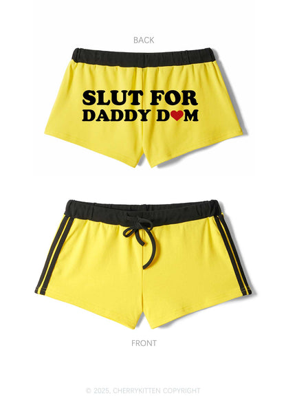Slxt For Daddy Dom Y2K Drawstring Mini Shorts Cherrykitten