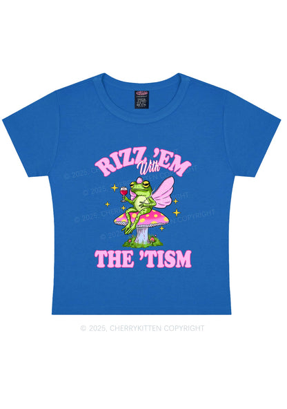 Fairy Frog Rizz Tism Y2K Baby Tee Cherrykitten