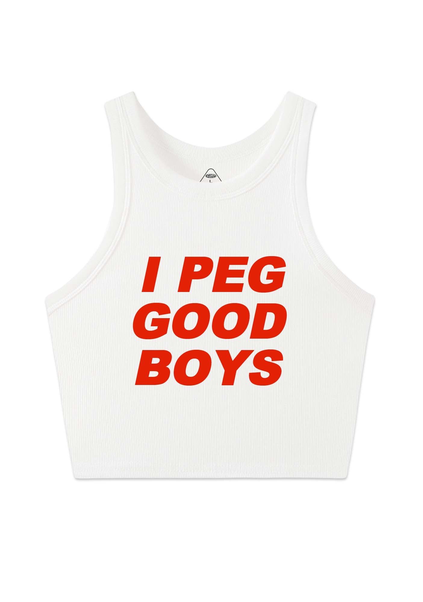 I Peg Good Boys Y2K Crop Tank Top Cherrykitten