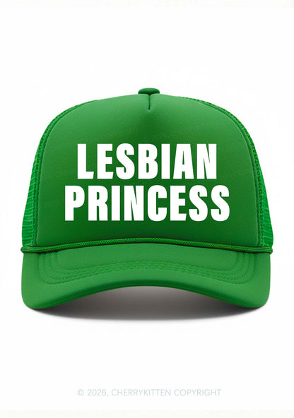 Lesbian Princess Pride Y2K Trucker Hat Cherrykitten