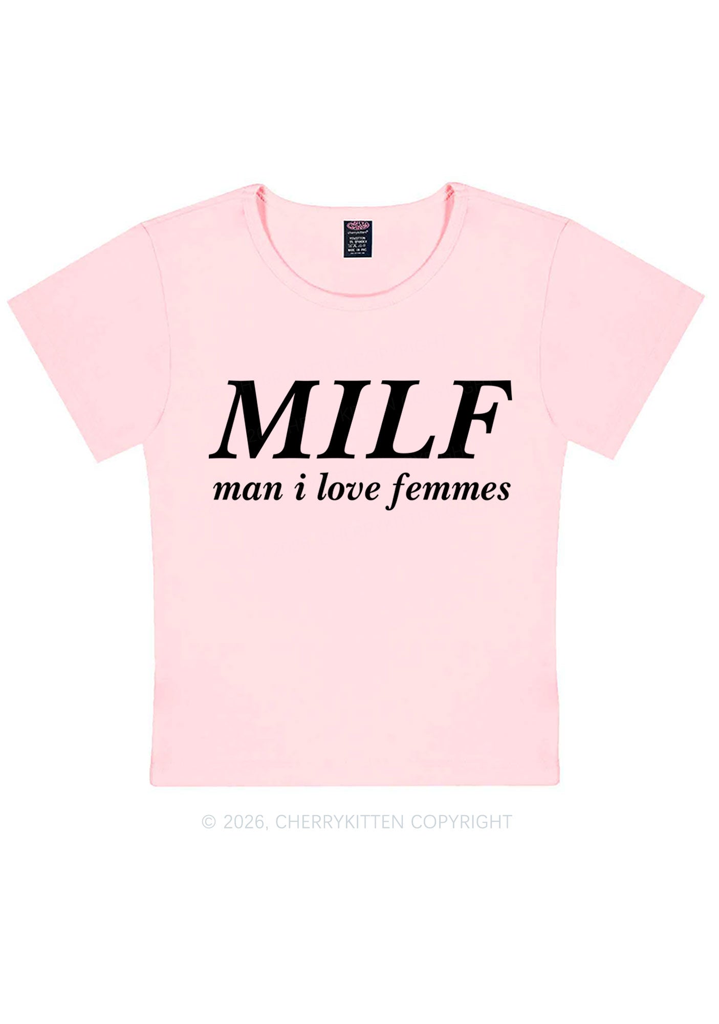 Man I Love Femme Pride Y2K Baby Tee Cherrykitten