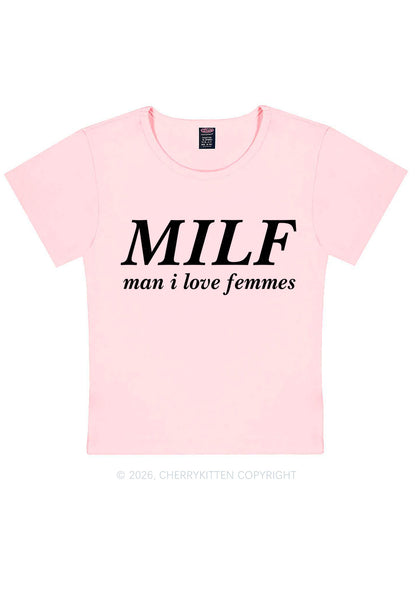 Man I Love Femme Pride Y2K Baby Tee Cherrykitten