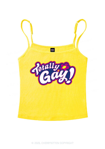 Totally Gay Pride Y2K Spaghetti Strap Cami Cherrykitten