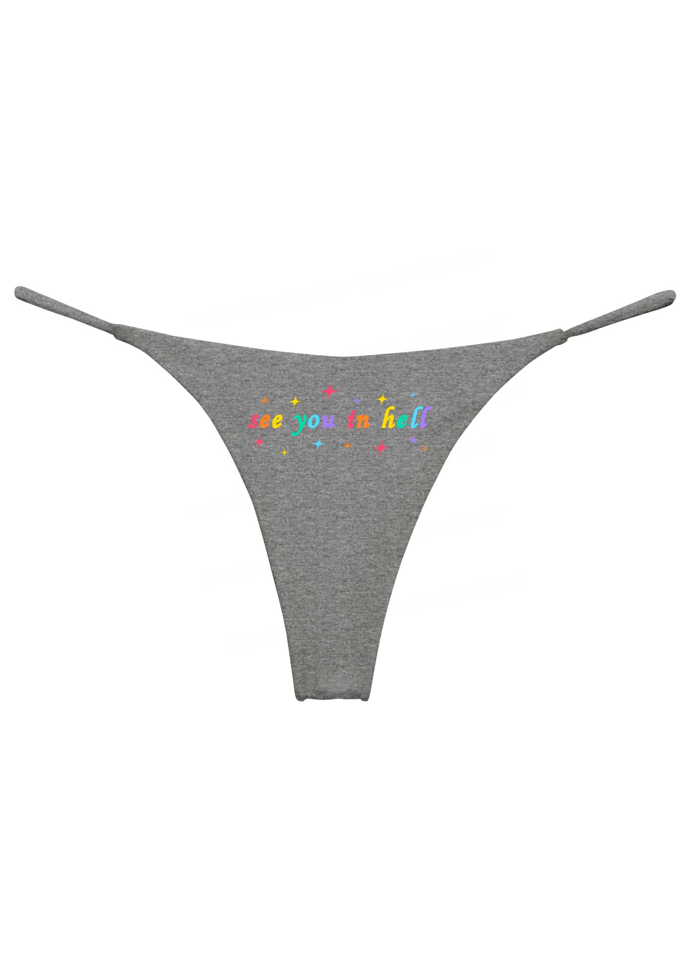 See You In Hell Pride Y2K Bikini String Thong Cherrykitten