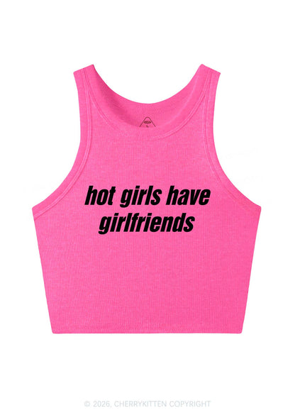 Hot Girls Have Girlfriends Pride Y2K Crop Tank Top Cherrykitten