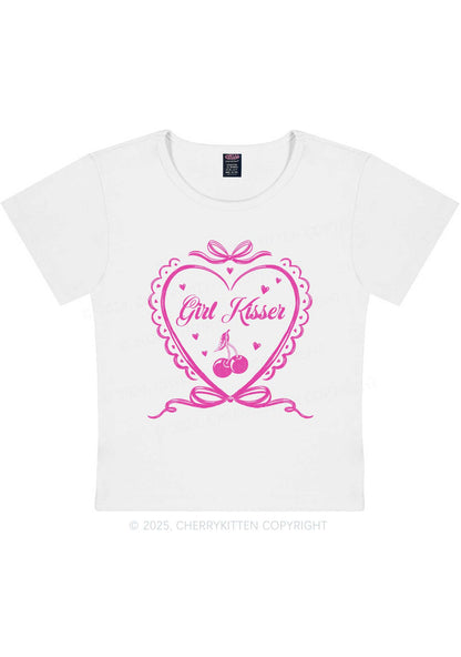 Girl Kisser Y2K Baby Tee Cherrykitten