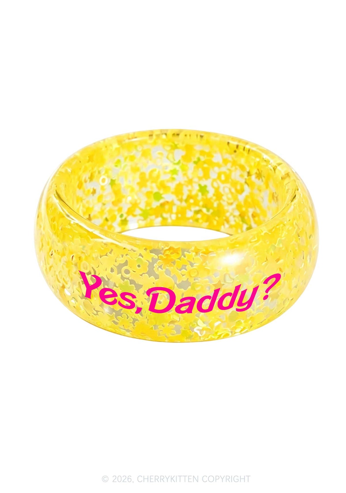 Yes Daddy Y2K Cuff Bangle Cherrykitten