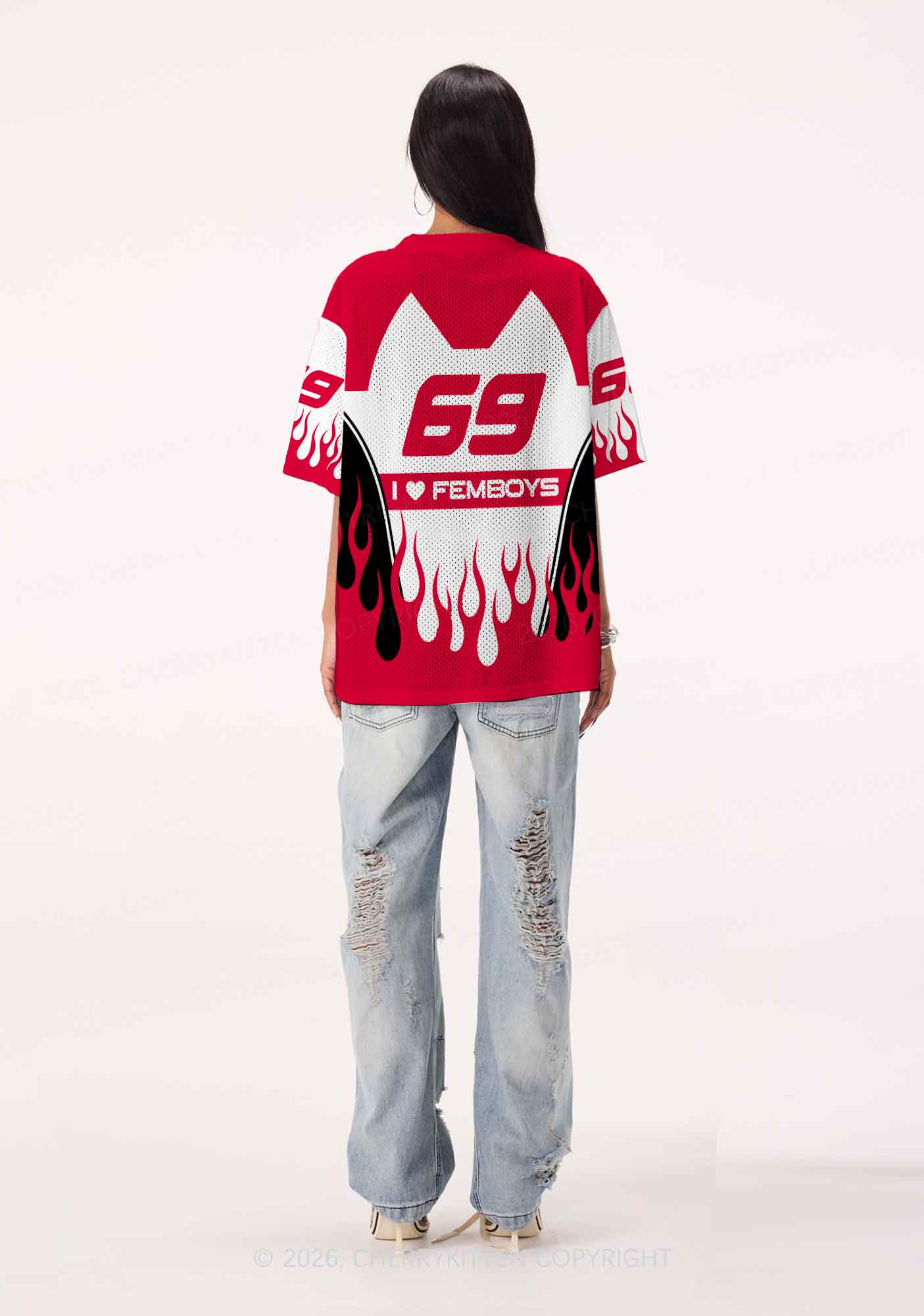I Love Femboys Pride Y2K Sport Jersey Shirts Cherrykitten