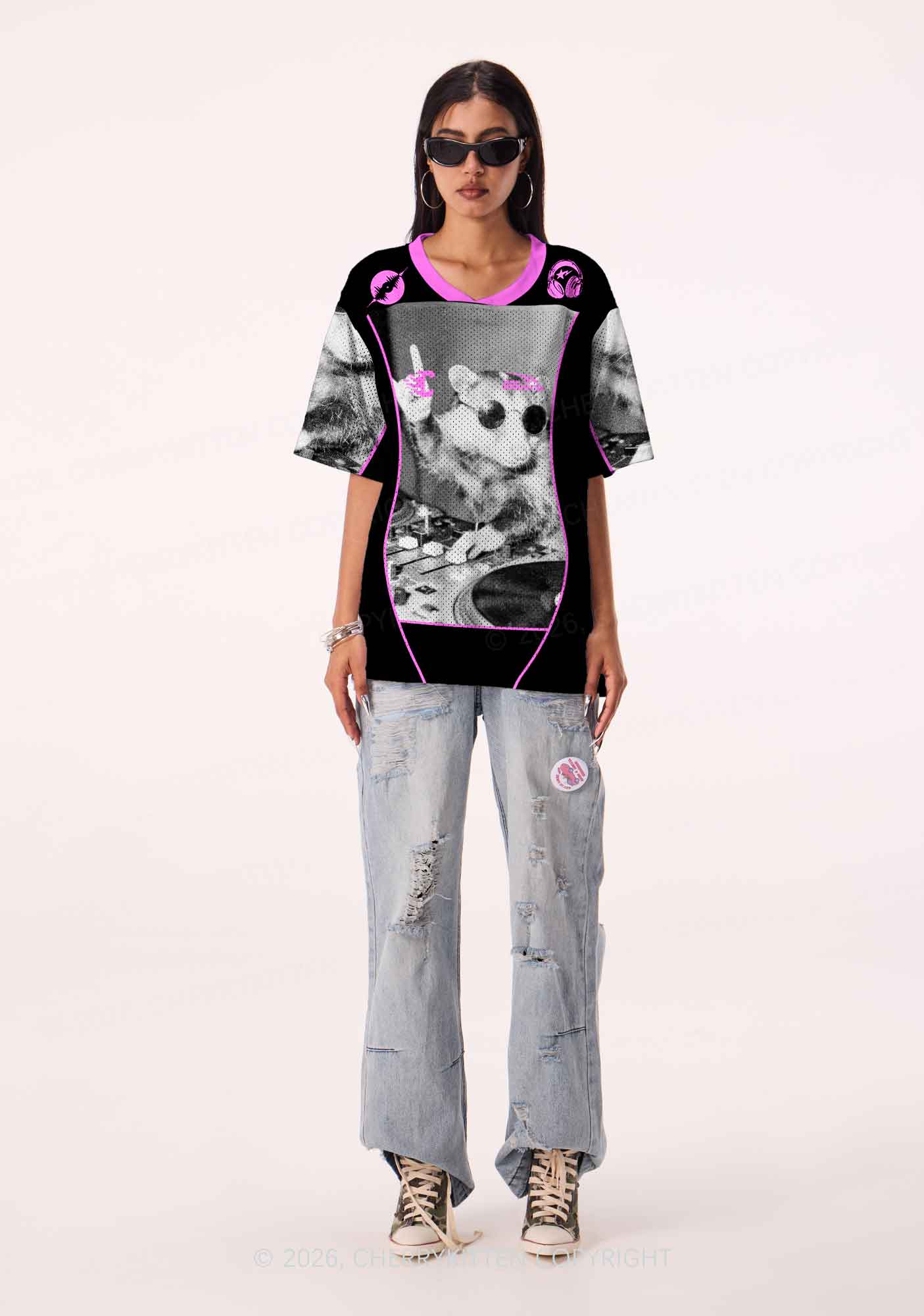 DJ Possum Y2K Sport Jersey Shirts Cherrykitten