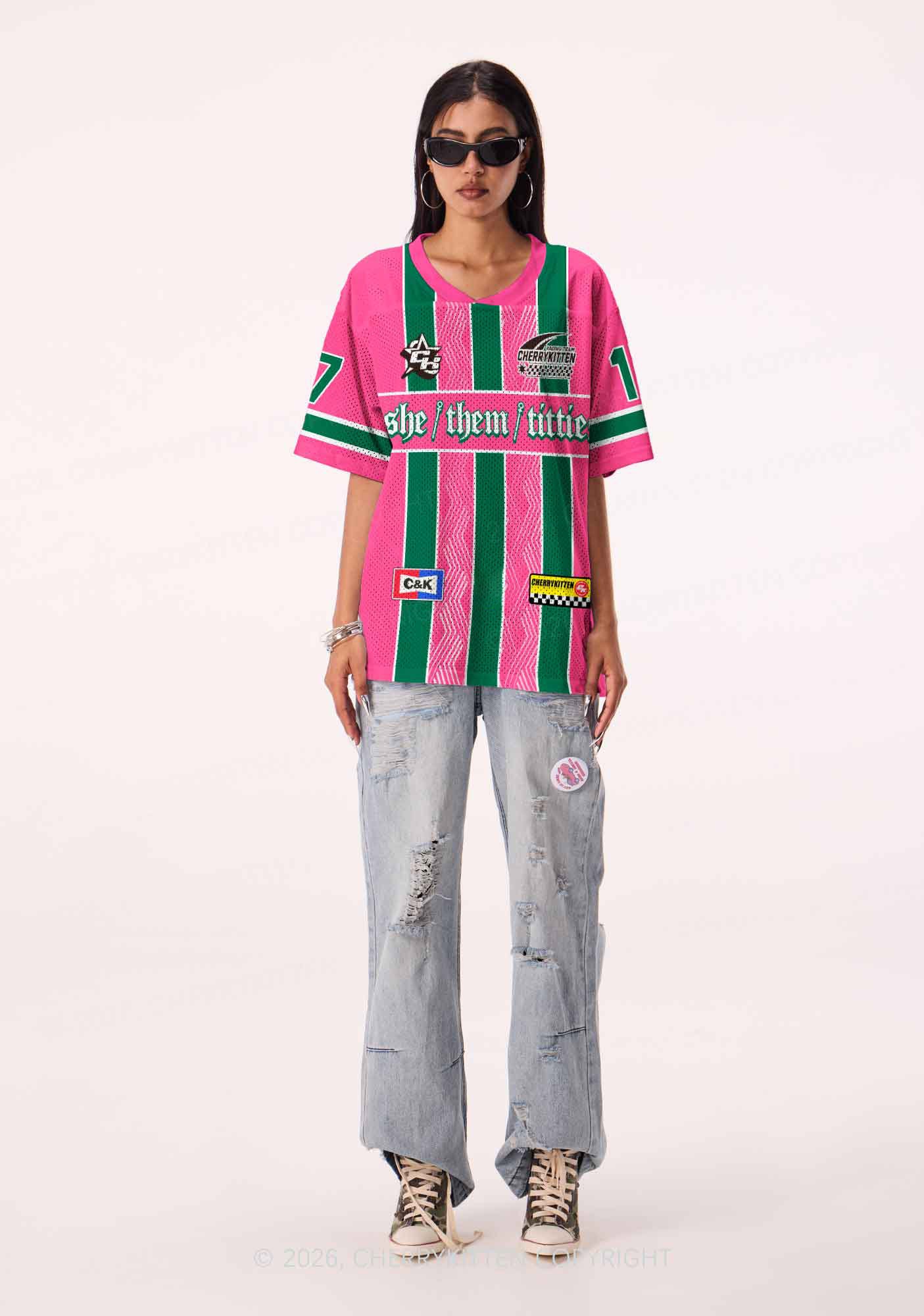 She Them Txtties Pride Y2K Sport Jersey Shirts Cherrykitten