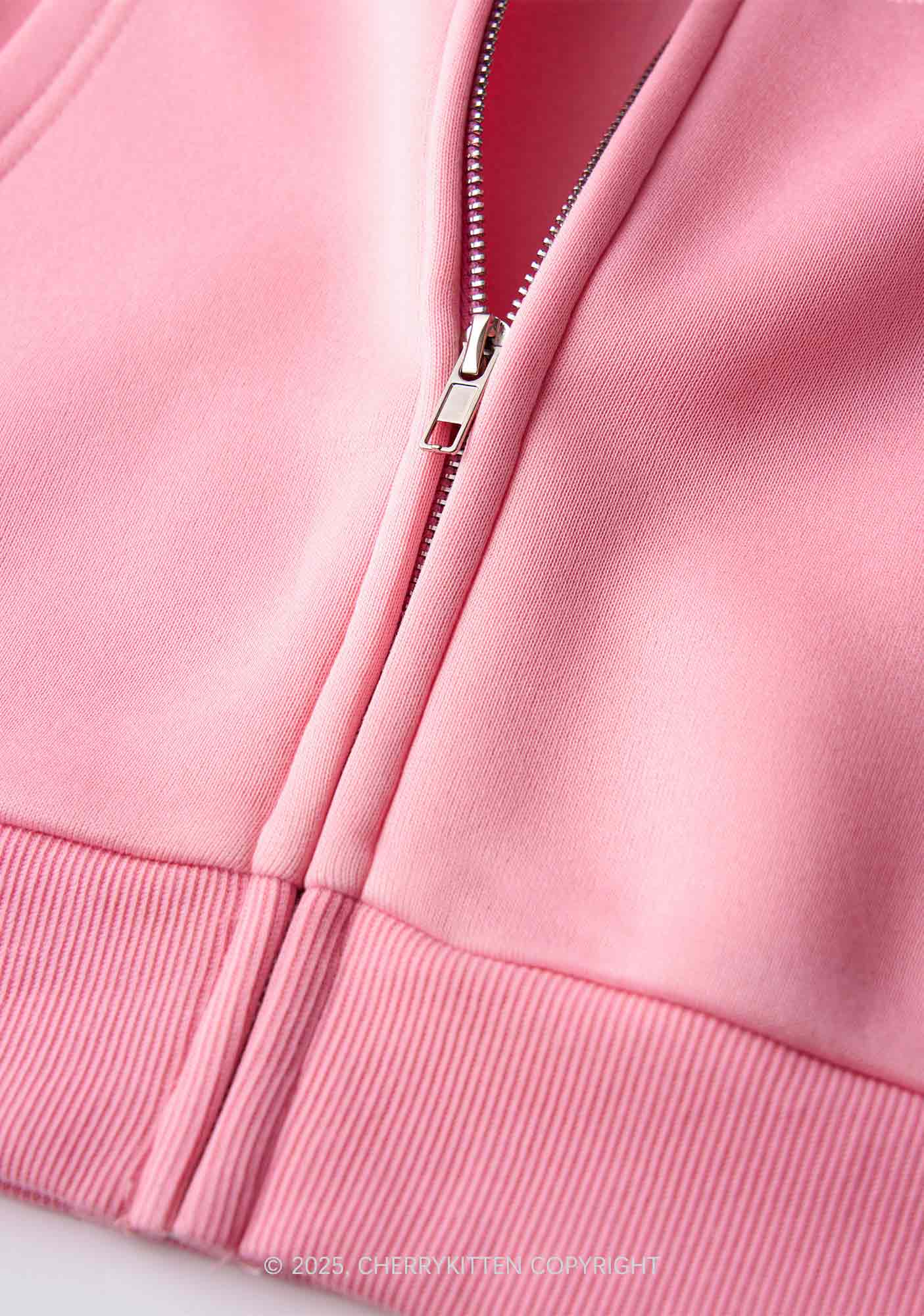Halloween No You Hang Up Y2K Bunny Ear Zip Hoodie Cherrykitten