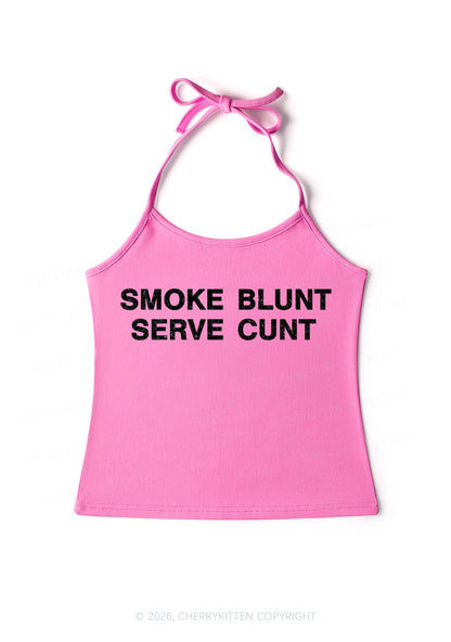 Smoke Blunt Y2K Halter Neck Cami Cherrykitten