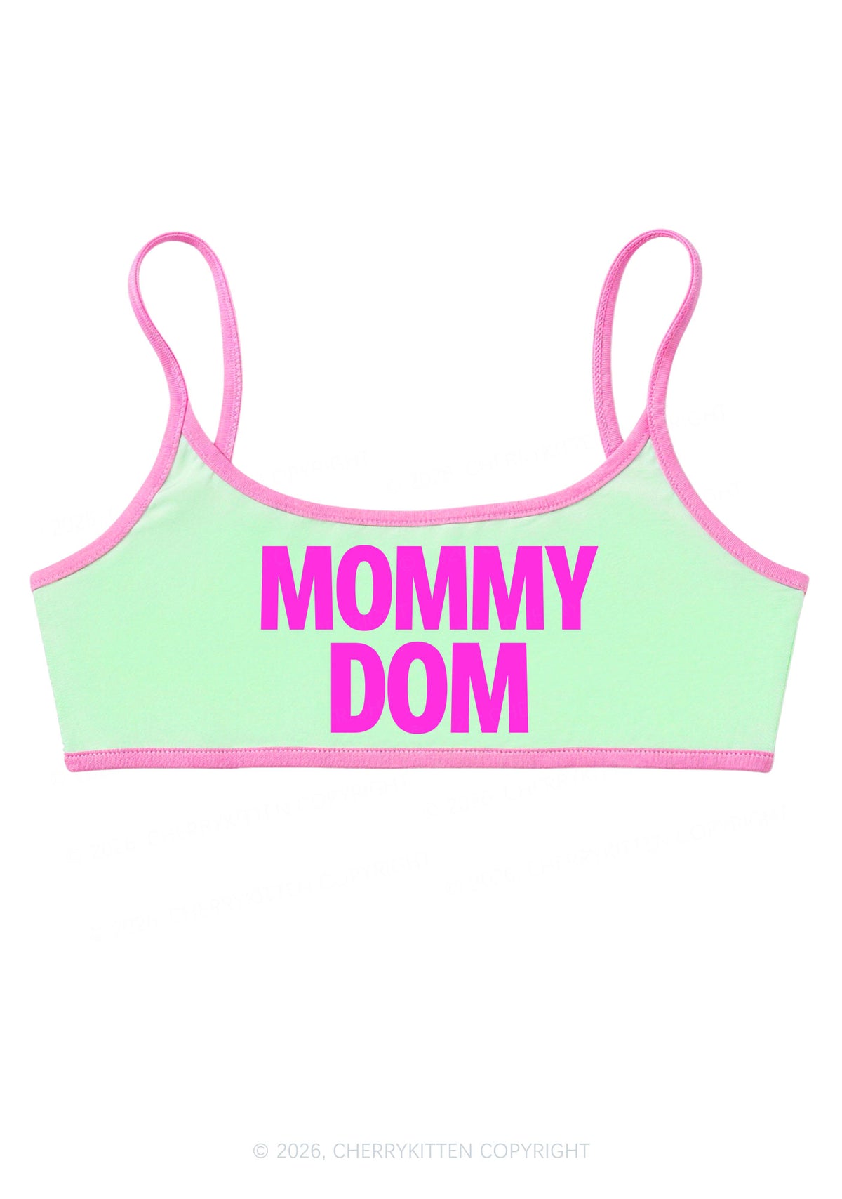 Mommy Dom Y2K Super Crop Cami Cherrykitten