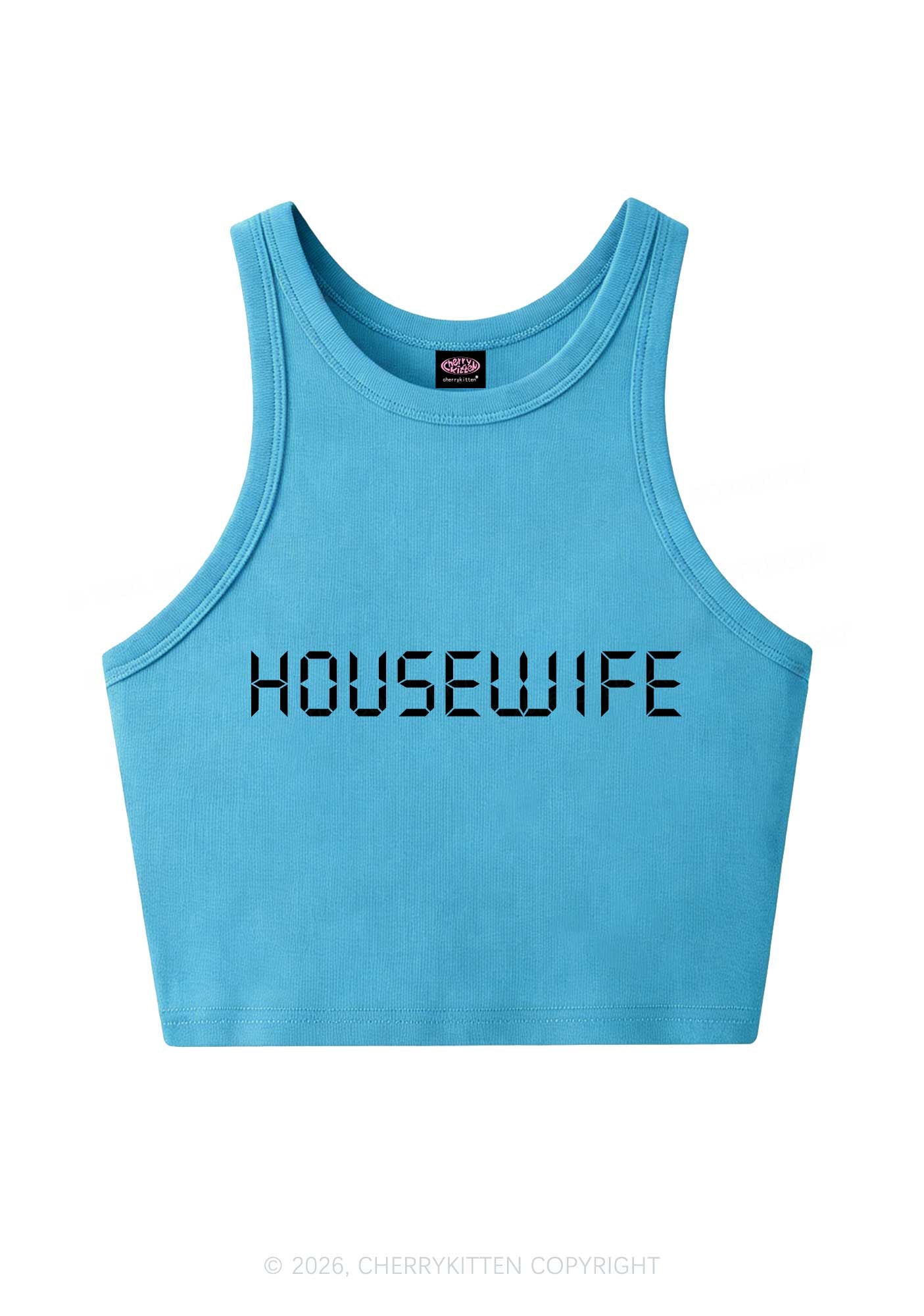 Housewife Y2K Crop Tank Top Cherrykitten