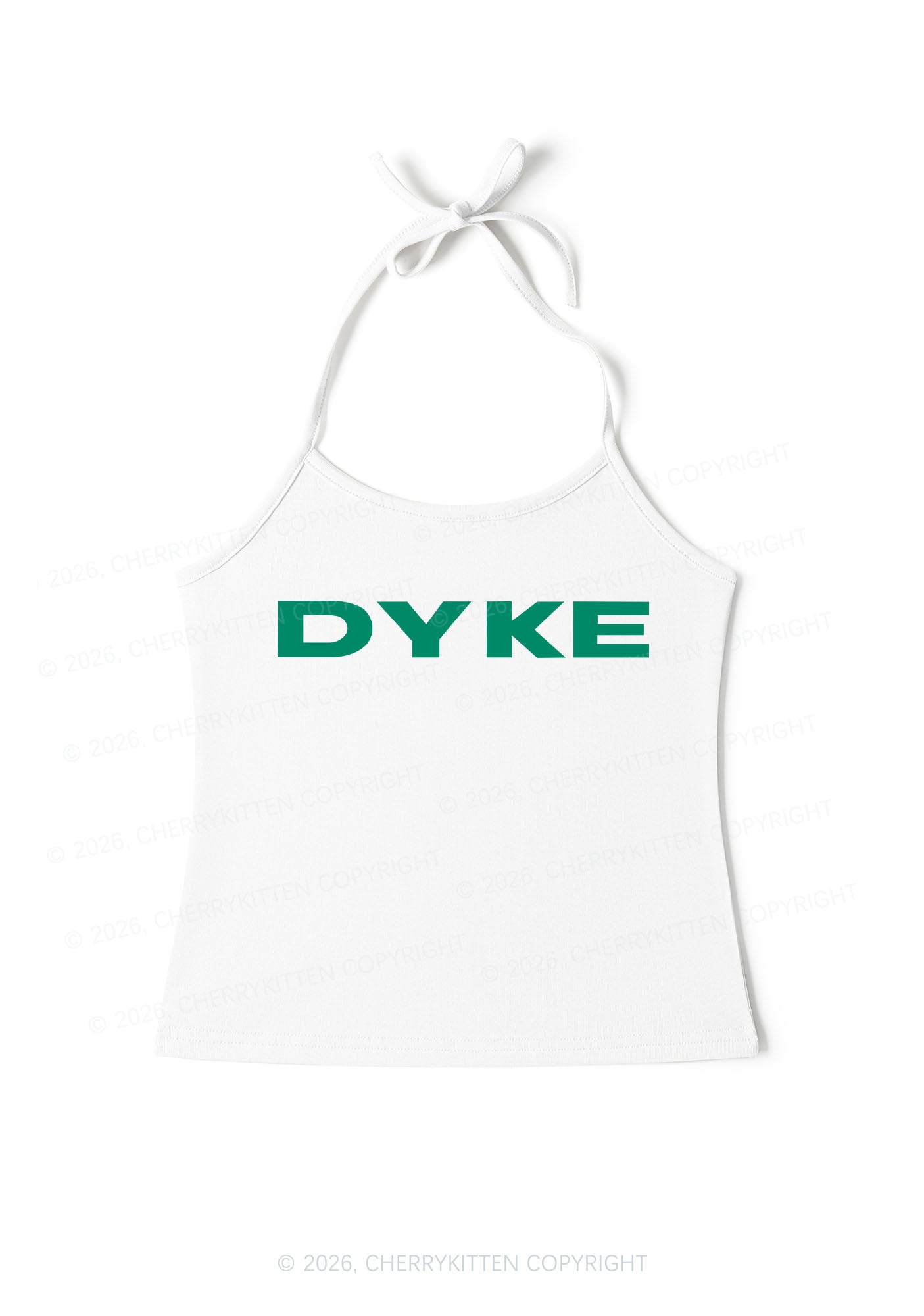 DYKE Pride Y2K Halter Neck Cami Cherrykitten