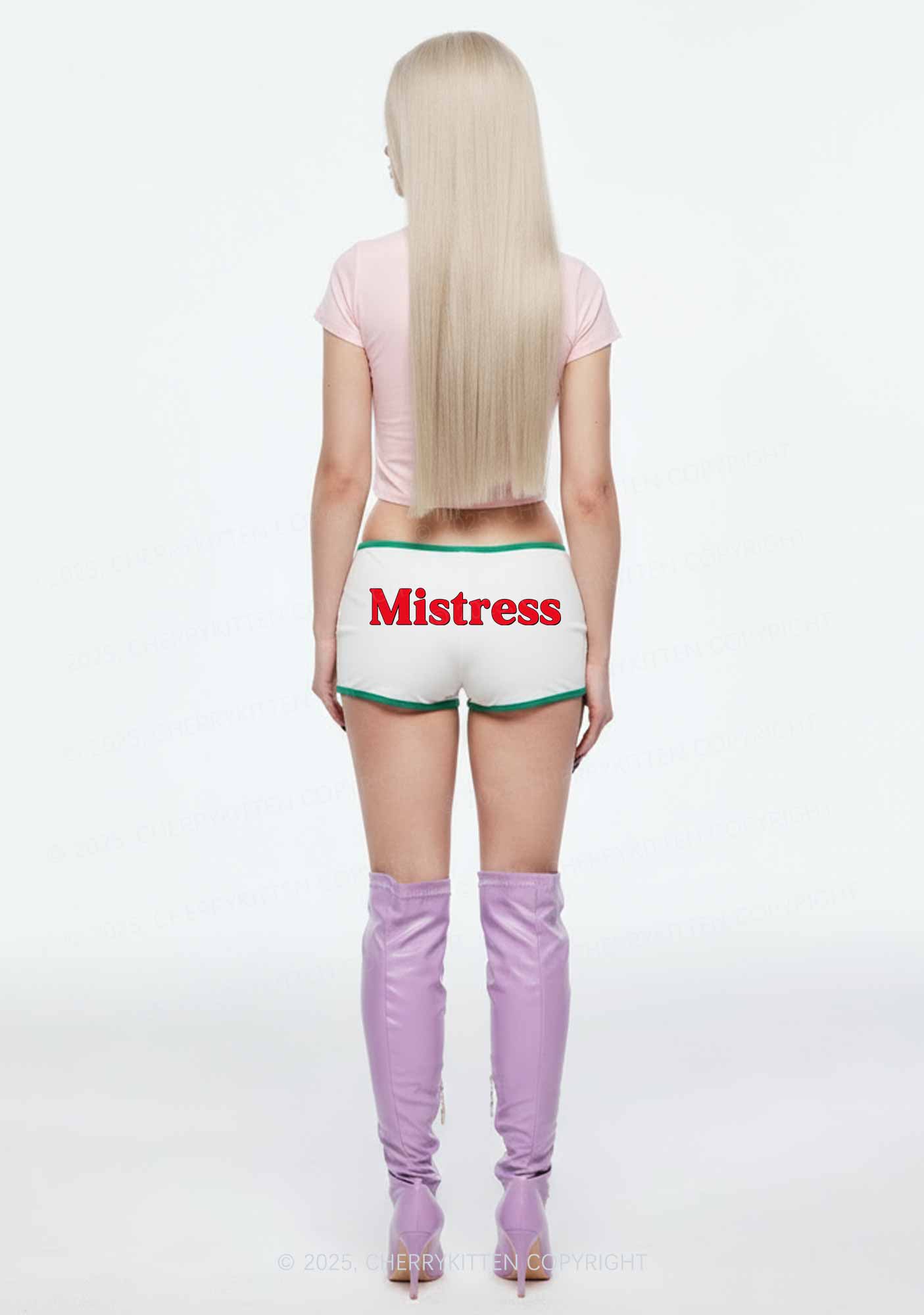 Mistress Y2K Booty Shorts Cherrykitten
