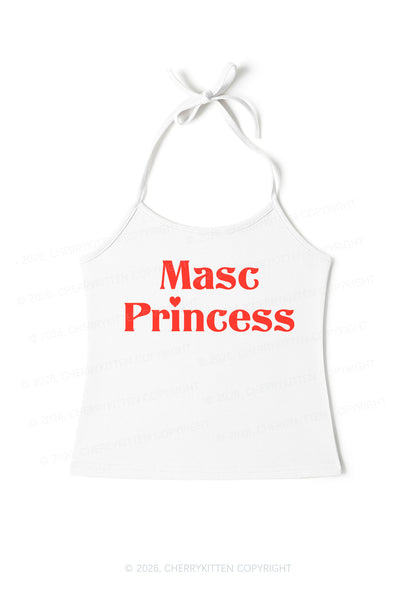 Masc Princess Pride Y2K Halter Neck Cami Cherrykitten