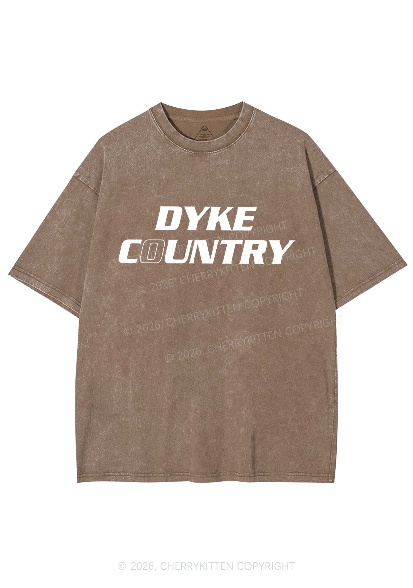 Dyke Country Pride Y2K Shirts Washed Tee Cherrykitten