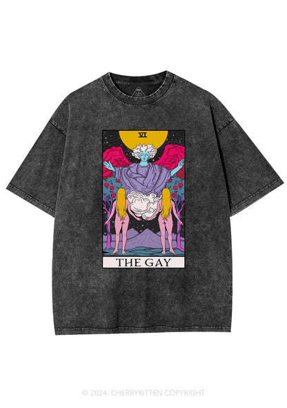 The Gay Witch Y2K Washed Tee Cherrykitten