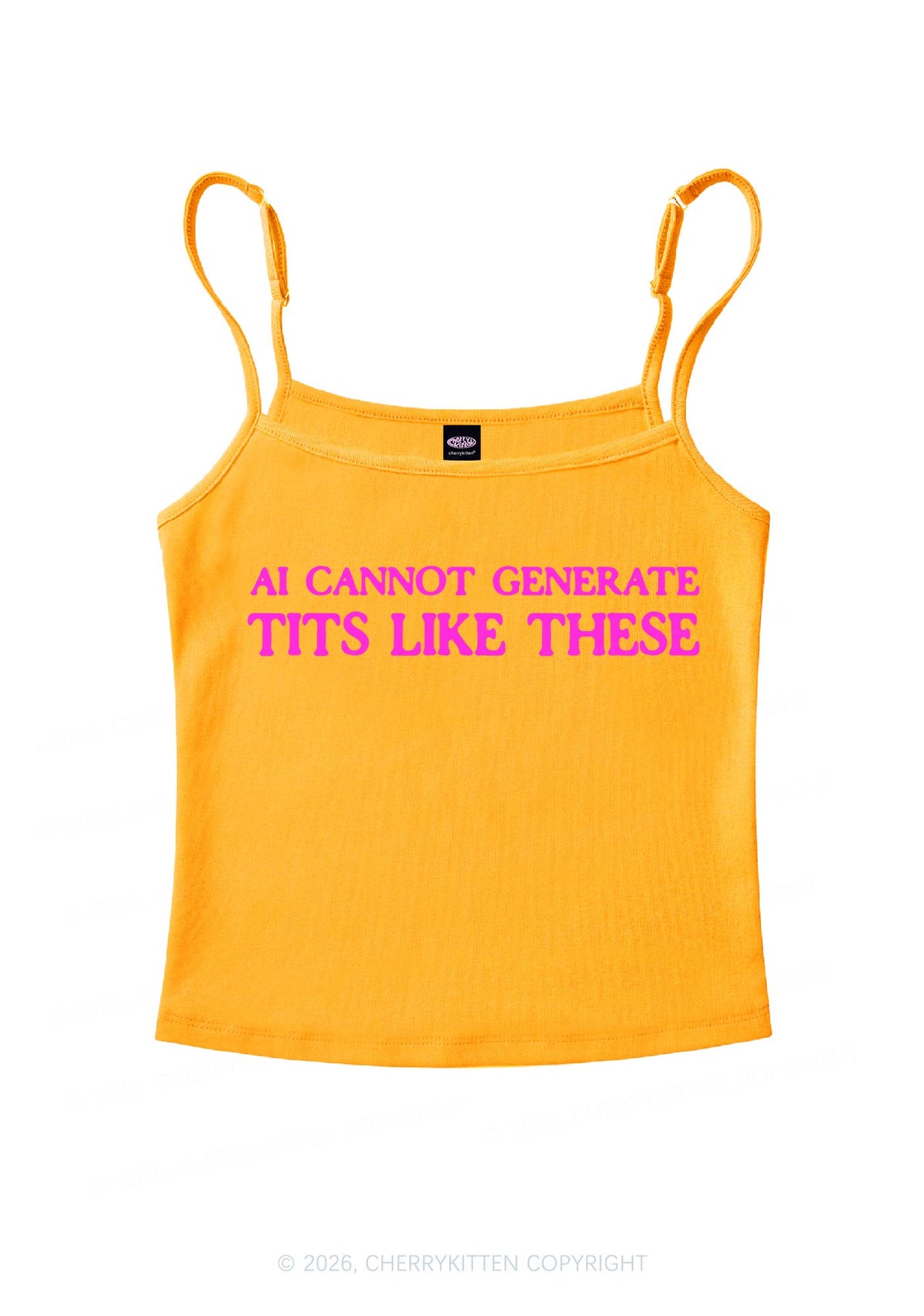 Ai Cannot Generate Txts Y2K Spaghetti Strap Cami Cherrykitten