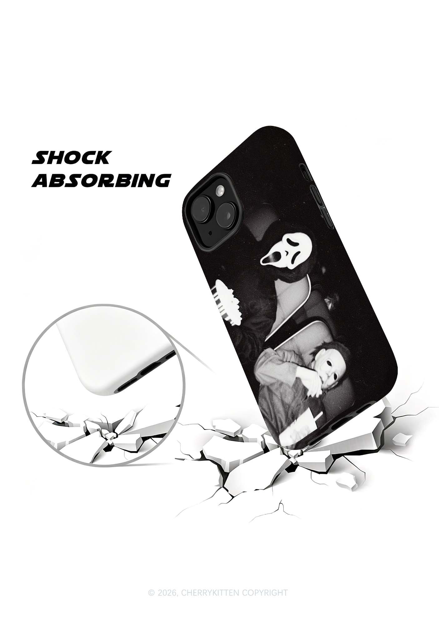 Halloween Watching Movie Y2K Phone Case Cherrykitten