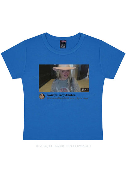 Anxiety Diarrhea Y2K Baby Tee Cherrykitten