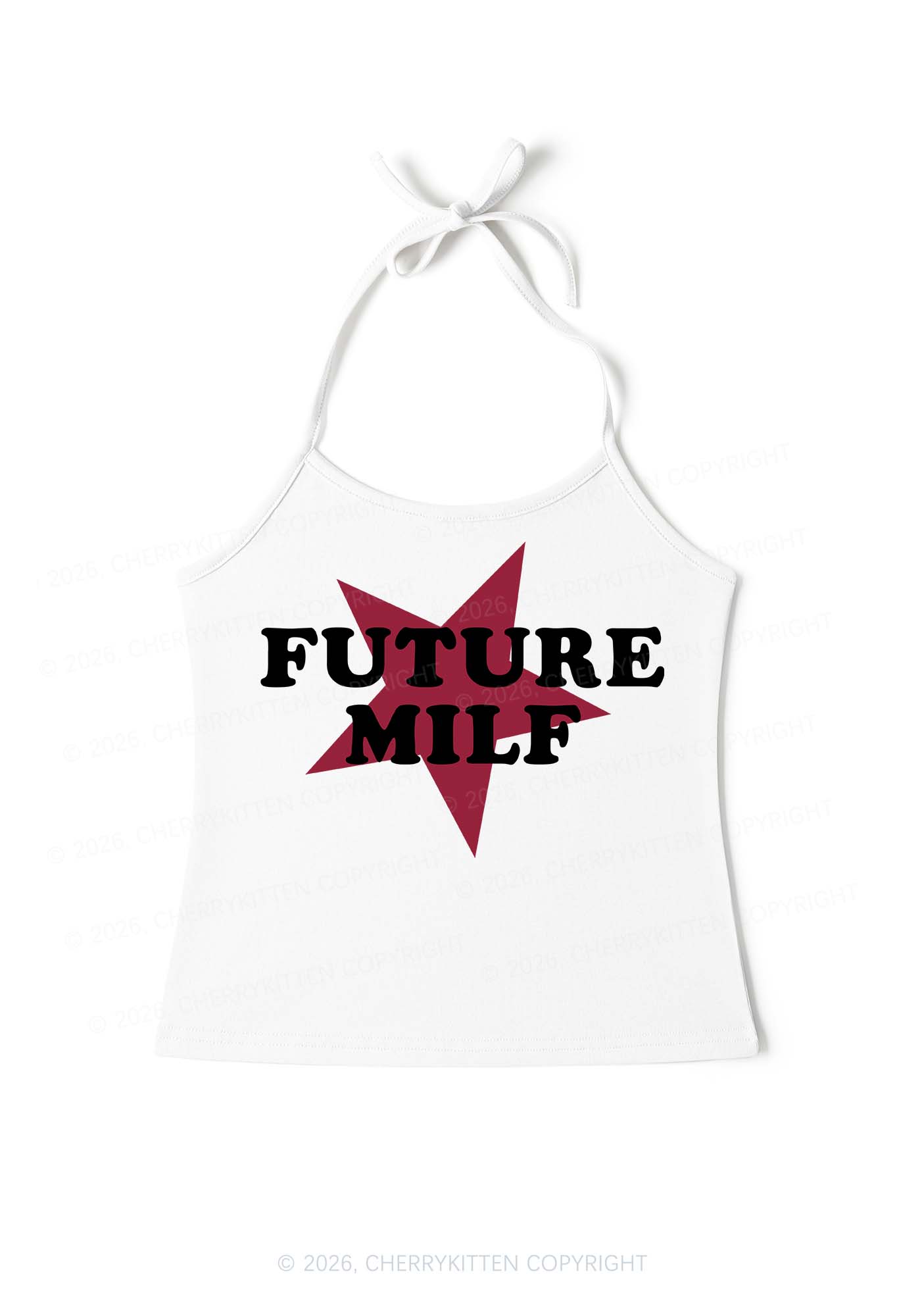 Future Mxxf Y2K Halter Neck Cami Cherrykitten