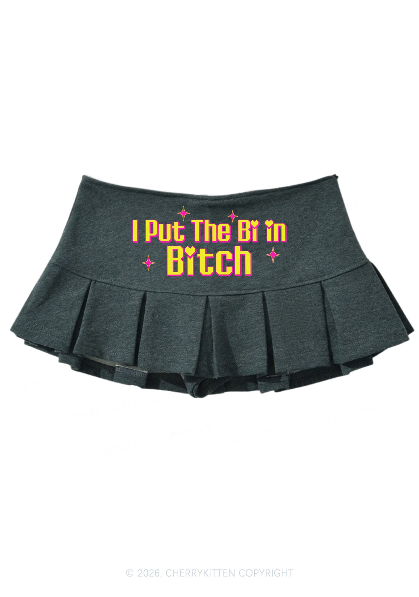 Put The Bi In Bxxch Pride Y2K Mini Pleated Skirts Cherrykitten