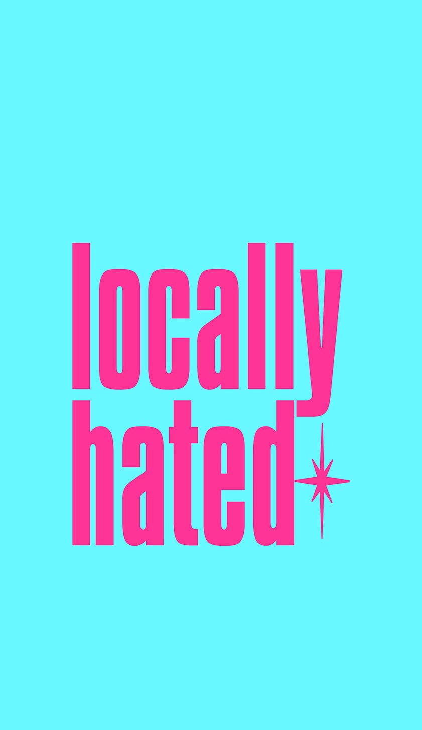 Locally Hated On Blue Y2K Phone Case Cherrykitten