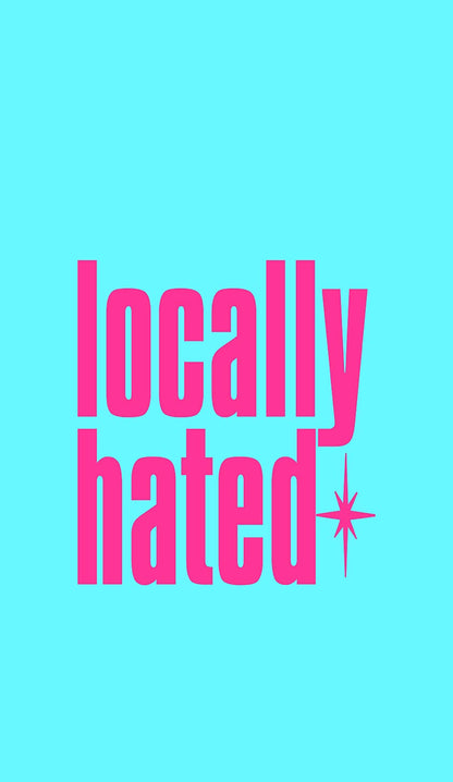 Locally Hated On Blue Y2K Phone Case Cherrykitten