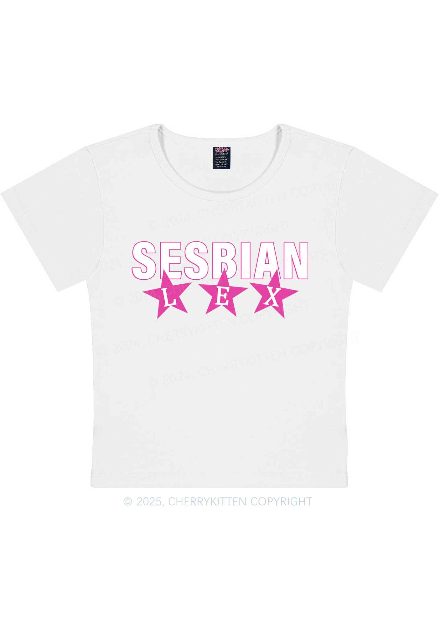 Sesbian Lex Y2K Baby Tee Cherrykitten