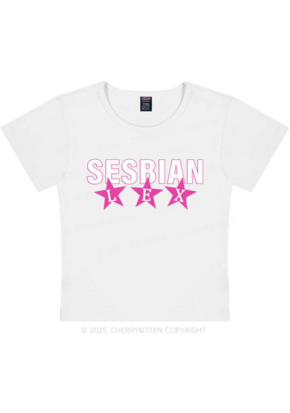 Sesbian Lex Y2K Baby Tee Cherrykitten