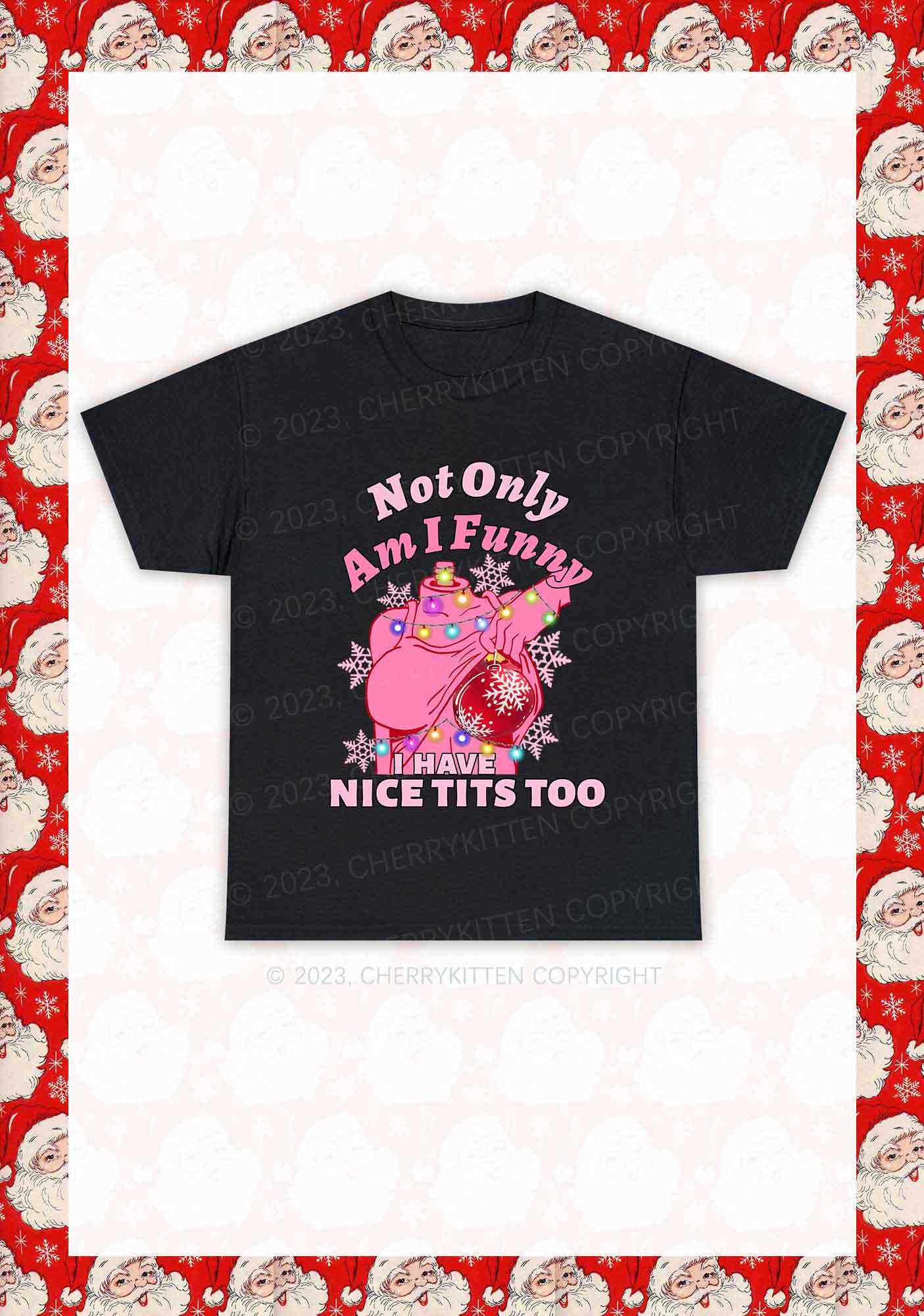 I Have Nice Dots Too Christmas Y2K Chunky Shirt Cherrykitten