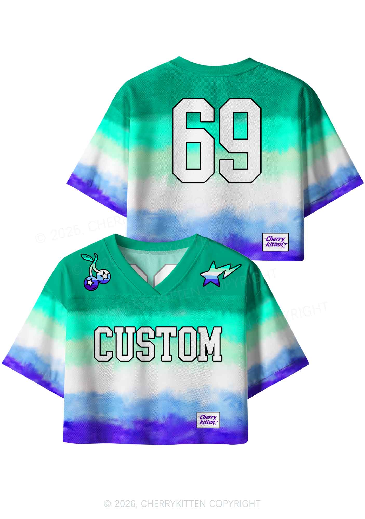Custom Gay Flag Colors Pride Y2K Crop Sport Jersey Shirts Cherrykitten
