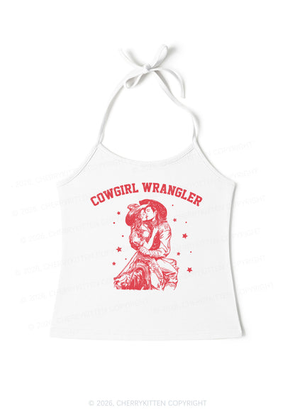 Cowgirl Wrangler Pride Y2K Halter Neck Cami Cherrykitten