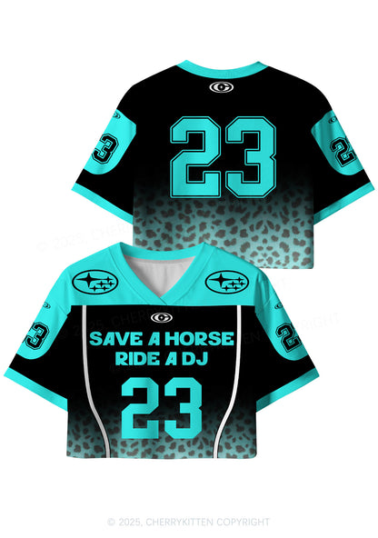 Custom Black Ride A DJ Y2K Crop Sport Jersey Shirts Cherrykitten