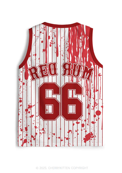Halloween Custom Red Rum Blood Y2K Sport Jersey Tank Cherrykitten